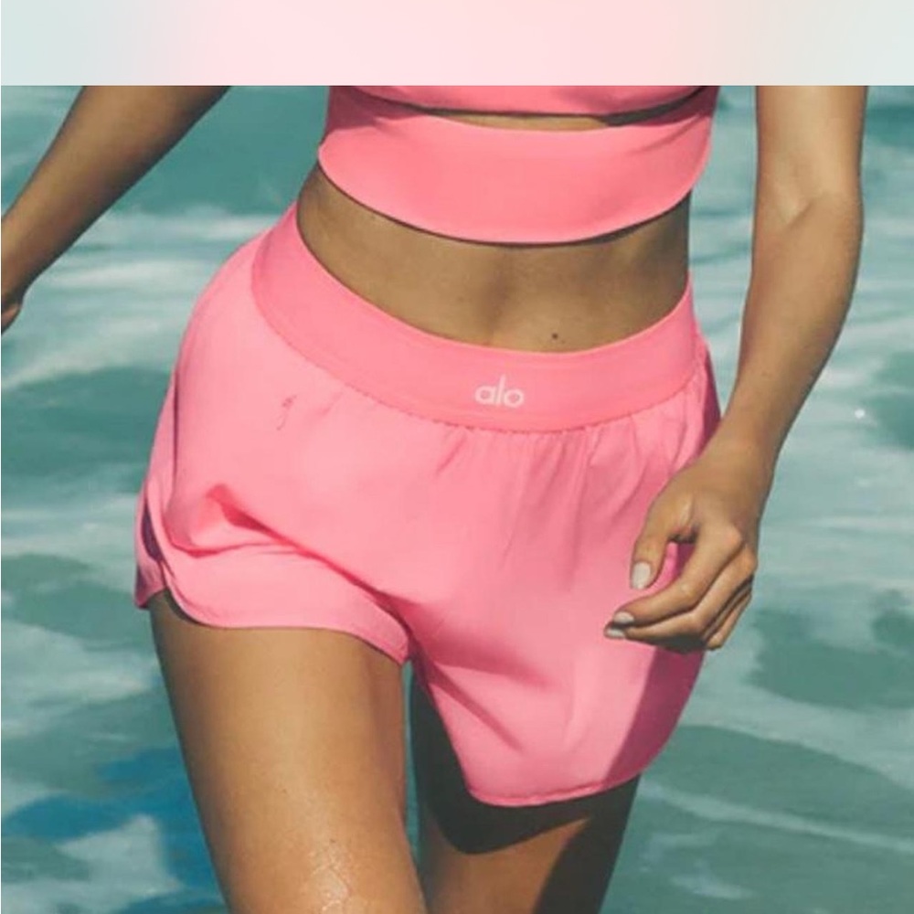 ALO Yoga Bubblegum Pink Athletic Shorts